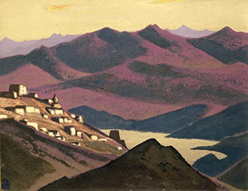 Tableau Lac Yam Zo Nicholas Roerich pour habiller un grand mur vide 60x90