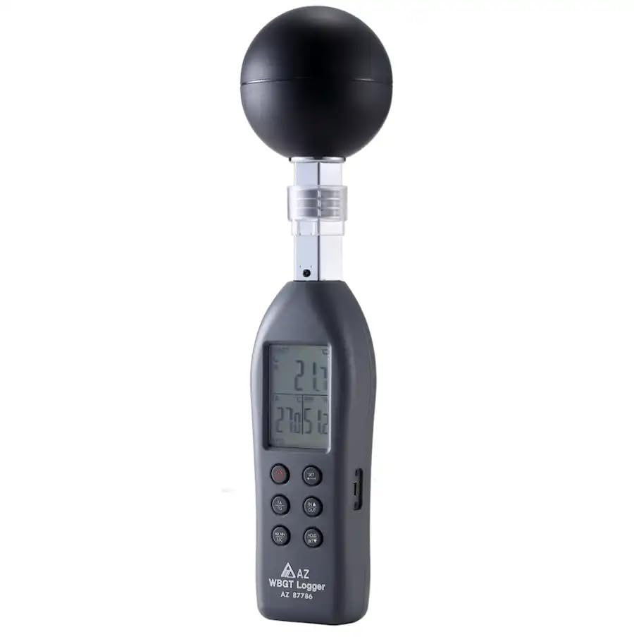 Heat Stress WBGT (Wet Bulb Globe Temperature) Meter WBGT Recorder Data Logger