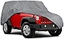 Motor Trend Outdoor Car Cover for Jeep Wrangler 2 Door - All Weather Protection SUV Waterproof Cover