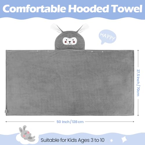 Moukeren 3 Pieces Large Hooded Towel thumb #1