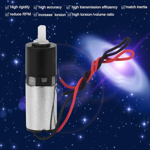 Image of Garosa 6mm DC 3V Mini Planetary Gear Motor, Metal Two Stage Reduction Micro Speed Electric Motor for Robotics and DIY Projects