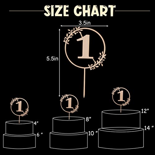 1St Birthday Cake Topper For Baby - First Communion Smash Cake Topper, Wood Birthday Decoration For Photo Booth Props, Bohemiar Cake Decorating Supplies, Baby Shower Decorations, Party Table Decor (Wood 1St Cake Topper) #TOP1