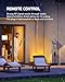 DEWENWILS Light Sensor Timer Waterproof, Plug in Timer Switch, 100 ft Range Remote Control with 2 Grounded Electrical Outlets for Outdoor String Lights, 15A 1/2HP UL Listed