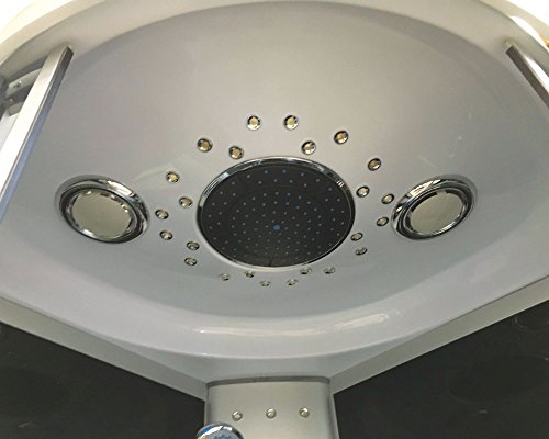 Shower Cabin CHROMETHERAPY Model New York 90 X 90 cm Bath HYDROMASSAGE Hydro Massage