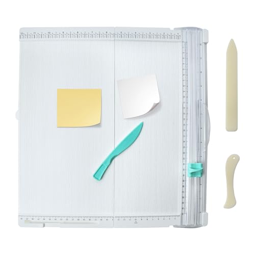 ZEKUN Massicot A4 36x34cm Massicot Scrapbooking Planche de Pliage Scrapbooking Paper Cutter 2 Plioir en os pour Fabriquer des Cartes Et des Loisirs Créatifs...