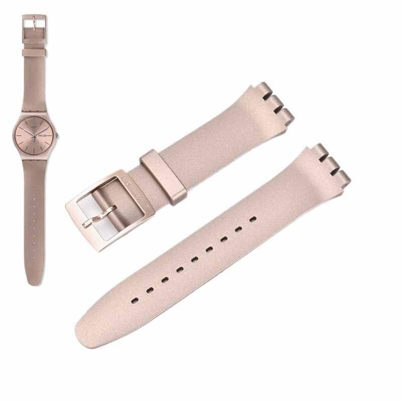 Bracelet de montre silicone 19mm Swatch SUOP704 rechange plastique