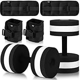 Application polyvalente : nos poignets et haltères aquatiques sont adaptables pour les hommes et les femmes ; ils peuvent être accrochés ensemble et utilisés comme une ceinture de poids pour l'entraînement pour améliorer la force des jambes et du tronc ; les poids de piscine pour exercices aquatiques vous aident à améliorer vos activités aquatiques en ajoutant la bonne quantité de résistance pour un entraînement efficace ; ils peuvent être utilisés pour de nombreuses occasions, telles que la natation générale, les cours de natation, les sports de piscine, le fitness sous-marin et plus encore