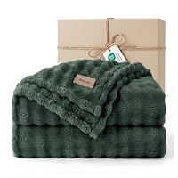 Bedsure Bubble Blanket King Size - Lightweight, Sage Green, 270x230cm