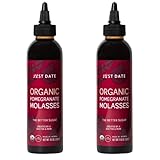 Just Date : Just Pomegranate Syrup : Organic Pomegranate Molasses | Two 8.8 OZ Squeeze Bottle I Low-Glycemic, Vegan, Paleo
