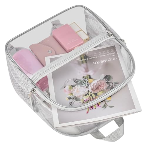 Image of Oraben Small Clear Backpack for Stadium Events Clear Bag Large Stadium Backpack Waterproof 12x6x12 for Concert Sport Work