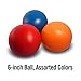 Virtually Indestructible Best Ball for Dogs, 6-inch,Colors May Vary