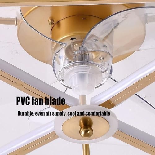 Ventilateur de plafond en laiton au design américain raffiné