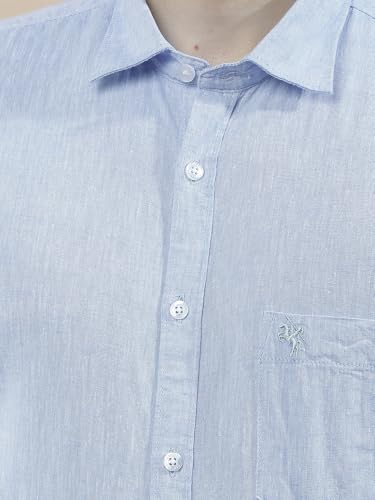 Image of Cantabil Men's Stylish Solid Casual Shirt - Slim Fit | Full Sleeve |Pure Cotton | Smart Casual Wear
