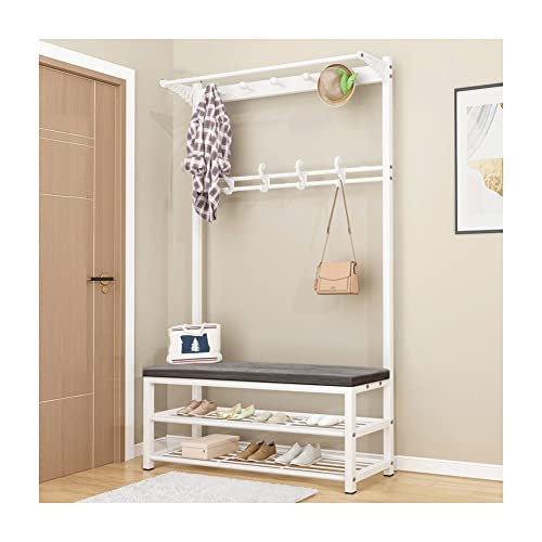Porte-Manteau Robuste avec cadre en métal stable et étagères - 2