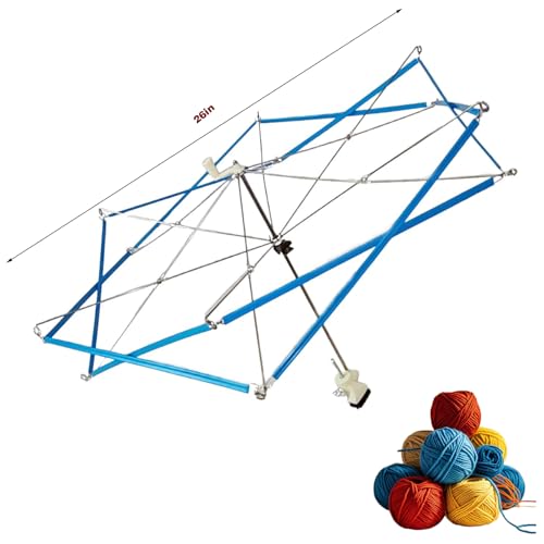 Image of OYEUYID Yarn Umbrella Yarn Ball Winder Metal Yarn Umbrella Yarn Winding Umbrella Frame Metal Ball Winding Device Knitted Yarn Management Winding Bracket