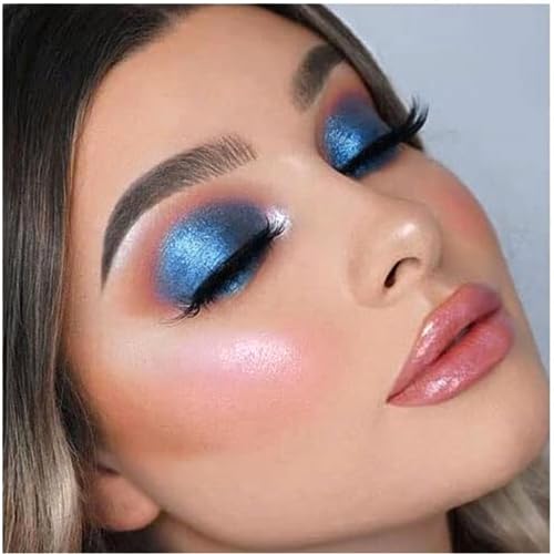 TBeautfave Blue Eyeshadow Palette, Eye Shadow Pallets for Women, Matte & Glitter Eyeshadow Palette, Shiny Sparkle Shimmer Eye Make-up Palettes Highly Pigmented Waterproof Long Lasting - Image 8