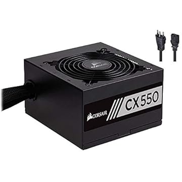Fonte Corsair 550W 80 Plus Bronze CX550 - CP-9020121-BR