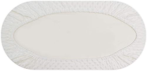 Miniatura 7 de BlueSnail Sábana bajera ajustable de moisés Minky suave y elástica, sábanas para moiséscolchón, 2 unidades (moisés, blanco y gris)