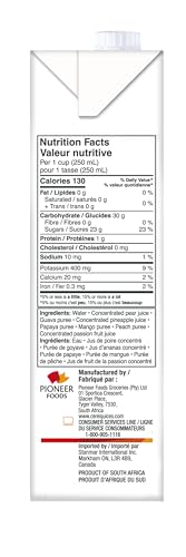 Ceres 100% All Natural Pure Fruit Juice Blend, Medley of Fruits - Gluten Free, Rich in Vitamin C, No Added Sugar or Preservatives, Cholesterol Free - 33.8 FL OZ (33.8 Fl Oz Pack of 1)