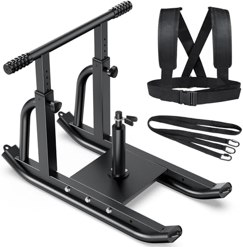 TYRSEN Weight Sled, Heavy-Duty Push Pull Sled, Adjustable Height ...