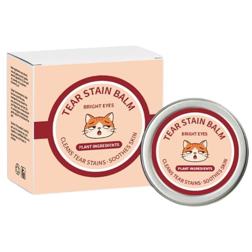 Tränenfleckenentferner, sanfter 30 ml Augenpflege-Balsam, Hunde-Augenreiniger mit milder Formel...