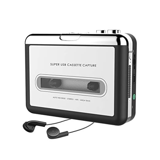 Dansrueus Updated Cassette to MP3 Converter, USB Cassette Player from Tapes to MP3, Digital Files for Laptop PC and Mac with Headphones from Tapes to Mp3 New Technology,Silver