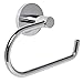 Price comparison product image Home Treats Chrome Bathroom Toilet Roll Holder Round. Wall Mounted Toilet Paper Holder Stainless Steel (Non Self Adhesive)