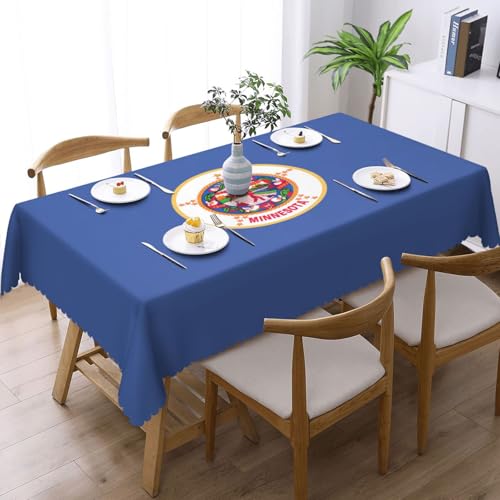 Nappe rectangulaire imprimé drapeau Minnesota pour buffet et événements - 3
