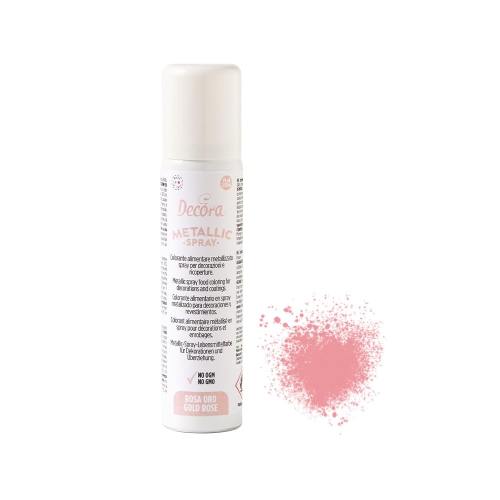 Colorante Alimentare Spray Rosa Gold Metallizzato 75 ml