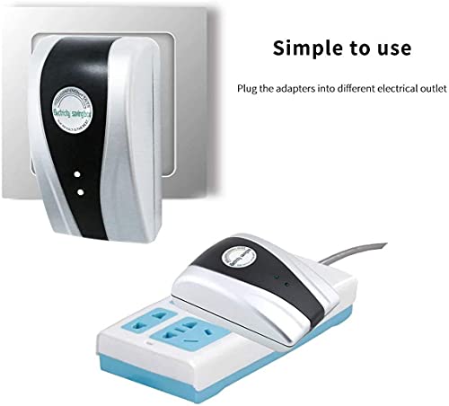 2 Pack Pro Power Saver Energy Saver Pro Power Save Electricity Saving Box Household Office Market Device Electric Smart Energy Saving Device Us Plug 90V-250V 30Kw #TOP5