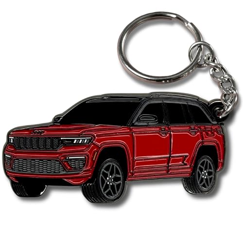 Jeep Keychain Genuine Leather - Officially Licensed Key Chain Wrangler Gladiator Cherokee Jeep Accessories