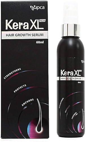Image of Kera XL Hair Growth Serum 60ml | Non-Sticky, Non-Viscous Hair Serum | Helps Control Hair Fall & Support Hair Growth (Pack of 2)
