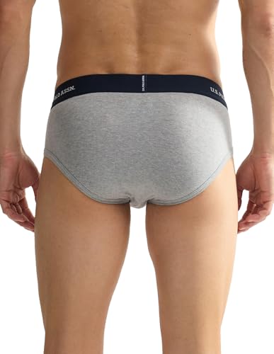 Image of U.S. Polo ASSN. Mens OEB11 Elasticized Waist Underwear Briefs - Pack of 2