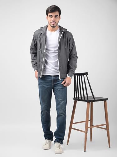Image of Numero Uno Men's Solid Regular Fit Black Jacket