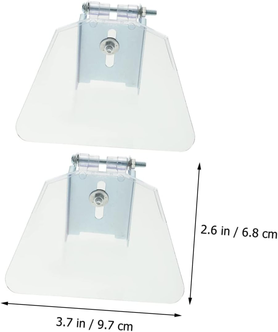 2pcs Eye Guard Shield for Bench Grinders Safety Protection Cover Screws Sturdy Bench Shield Kit for Workshop Use