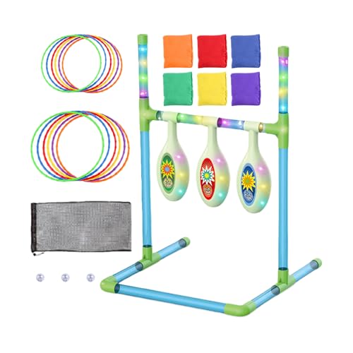 Jeu de lancer de sacs de fèves LED pour occuper les enfants en extérieur et stopper l'ennui
