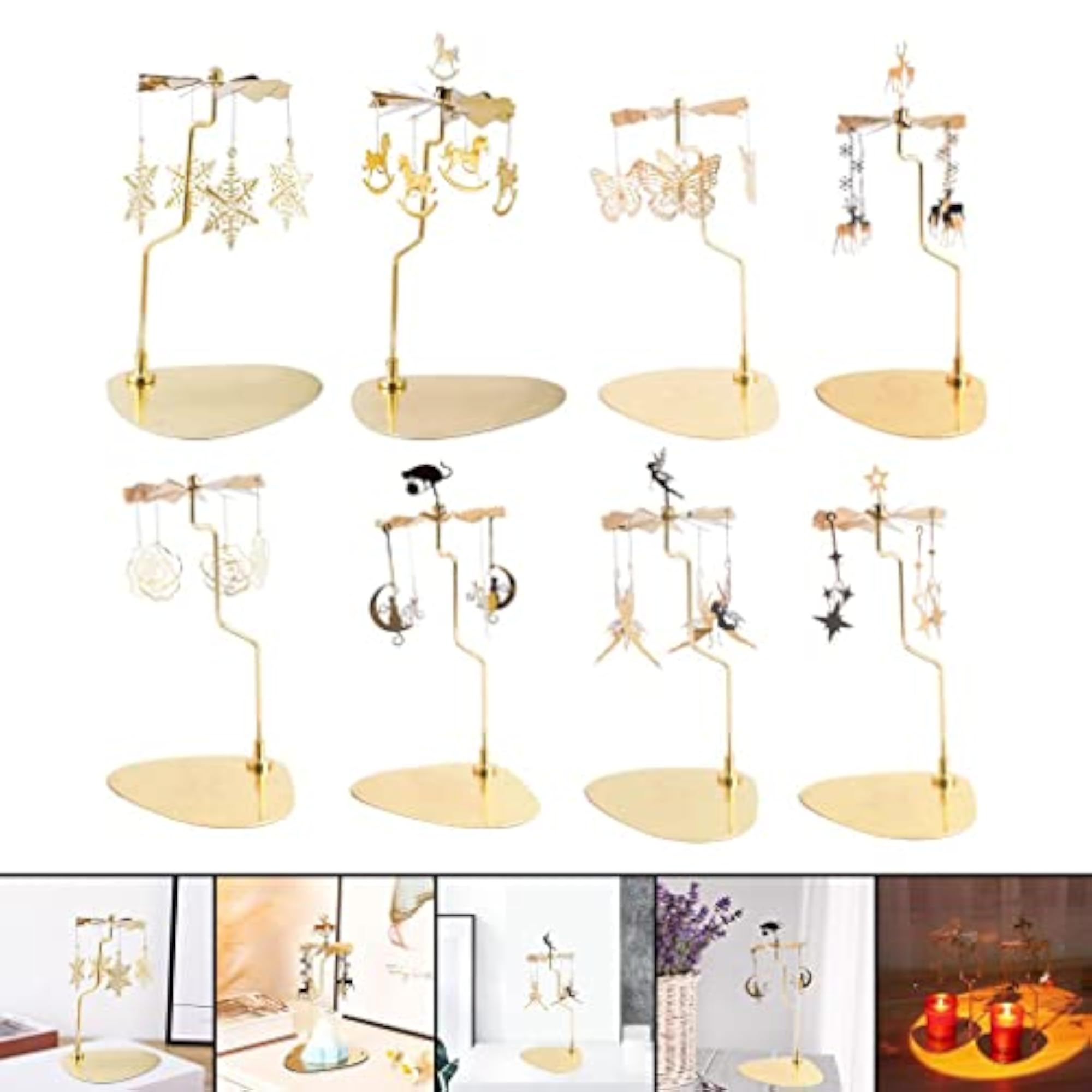 Rotating Spinner Candle Tea Light Holder Table Decor