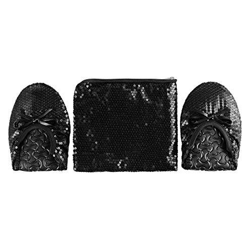 Unalakleet Foldable Blallet Flats- Roll Up Slipper Pouch Women's Wedding Shoes2