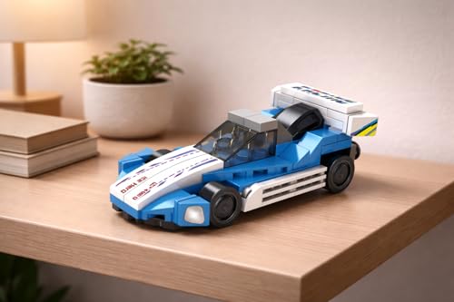 Image of STEM Racing Car Pull Back Building Blocks Set (73Pcs) | DIY Speed Car Toy for Kids 6+ Years (Boys & Girls) | Friction Powered Racing Toy | Creativity & Motor Skills Development