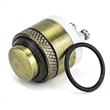 QWORK® 16MM Pulsante Campanello in Ottone, Pulsante Momentaneo Impermeabile Terminali a Vi...