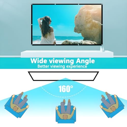 Pantalla portátil para proyector 120 pulg 16:9 4K HD miniatura 7