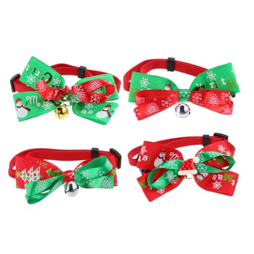 Colliers de Noël réglables pour chiots : accessoires colorés festifs de vacances