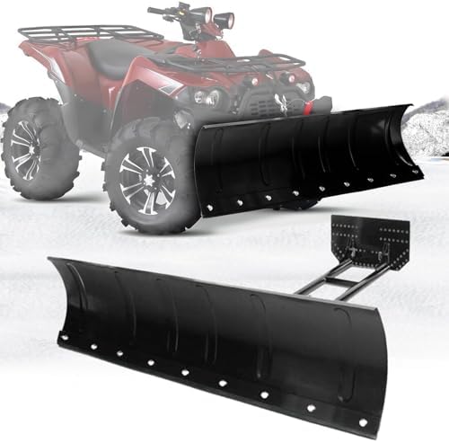 ATV Snow Plow Kit, Adjustable Universal Switchblade Plow, 45 Inch...