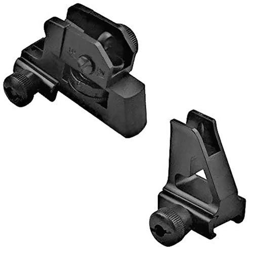 Slim Fixed Rear Iron Sight and Front Sight Set for A2 (Front+Rear Sights)