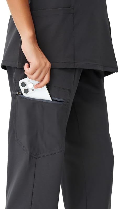Scrubs for Women, Stretchy Yoga Pants with 5 Pockets, Cargo Jogger Scrub Pants for Women - Image 4