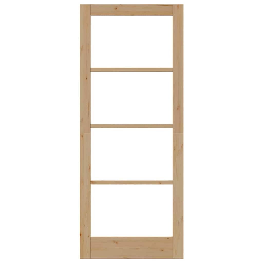 Porte intérieure avec verre ORKDAL 86x211x4 cm en bois massif de pin