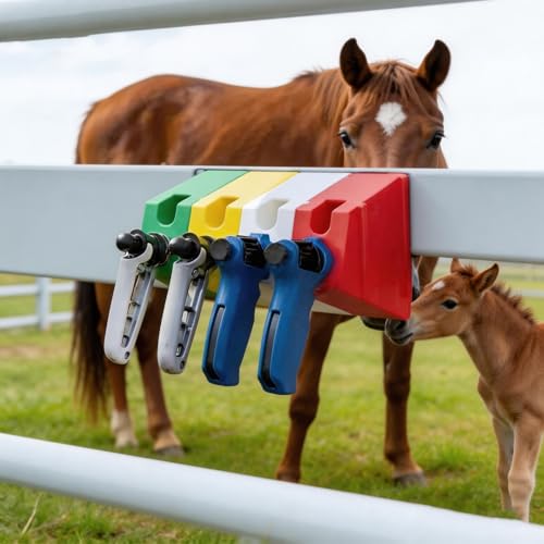 Soporte de jeringas veterinarias de pared contra pérdidas en la granja 4