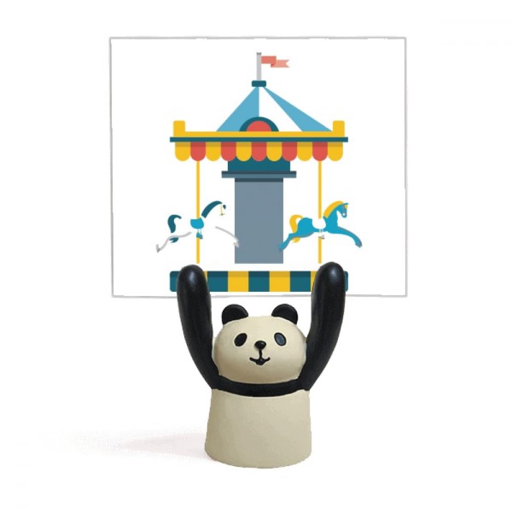 Carrousel panda de parc superbe support amusant pour petits