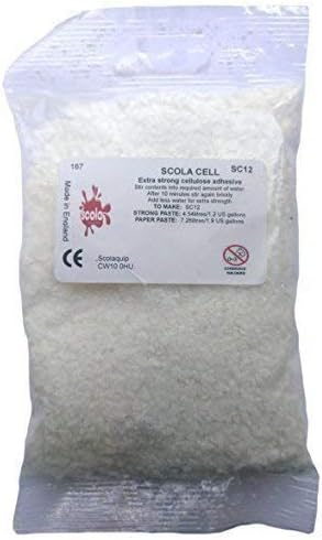 Scola 60g Extra Strong Cellulose Adhesive Paper Mache Craft Paste Glue - Makes 7 Litres