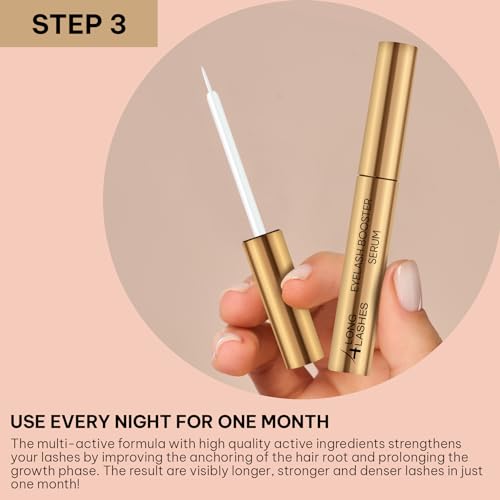 Long4Lashes FX5 - Doppelt POWER Wimpernserum | New Formula | VEGAN | Eyelash Serum 3ml+3ml Sparset | atemberaubendes Wunderserum im Doppelpack